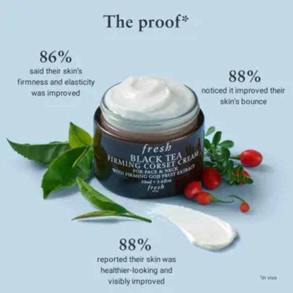 NIB ✅ Fresh Black Tea Corset Cream Firming Moisturizer ✨ SEALED JAR - Picture 8 of 8